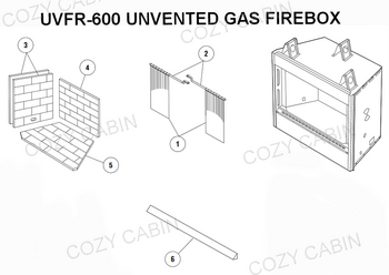 Superior Standard Series Unvented Firebox (UVFR-600) #UVFR-600